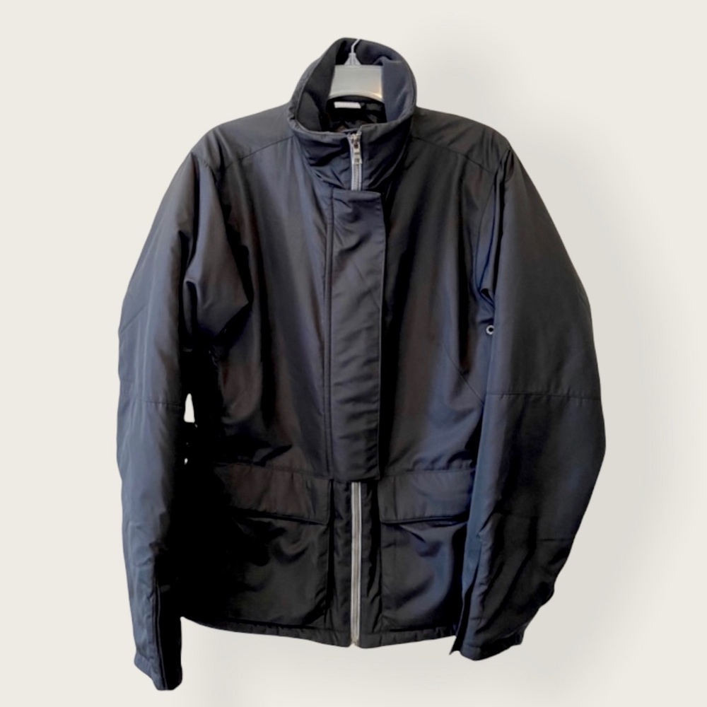 Nike Black Funnel Neck Zip Up Jacket Sz L